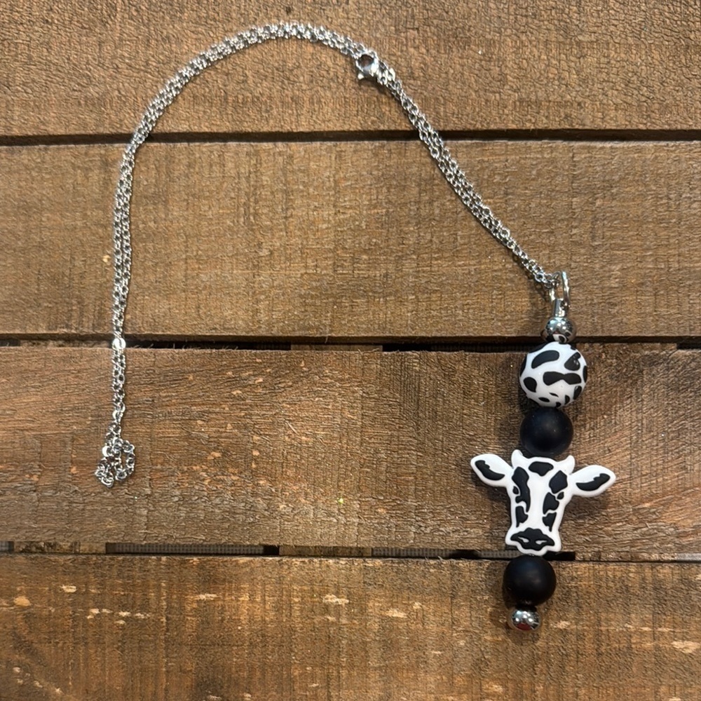 Cow Print Necklace